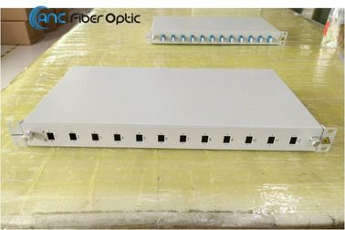 19&quot; tableau de connexions optique glissable de la fibre 1U avec le port d'adaptateur de St MPO de Sc DSC LC FC