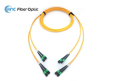 48 SM 100% de passage d'Interferemeter de câble équipé de tronc de la fibre MTP MPO OM3 OM4 OM5 facultatif