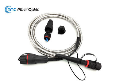 La corde de correction optique extérieure de fibre de Fullaxs LC IP67 imperméabilisent le diamètre de câble de 4.8mm