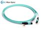 Types de câble optique de fibre de ruban femelle de la fibre MPO du SM OM3 12 à la femelle de MPO