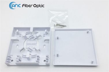 L'arrêt optique de fibre de noyau de FTTx 2 enferme dans une boîte des adaptateurs de Sc LC de prise murale de fibre