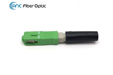 Forme ronde de connecteurs de corde de correction de fibre d'Assemblée de gisement de Sc pour le câble d'interface de 0.9mm 3mm
