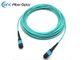 MPO au câble rond optique de la fibre OM3 50/125 des câbles équipés de fibre de MPO 12