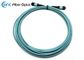 Fibre MPO des câbles OM3 24 de correction de fibre de Data Center 5M au rond femelle 3.0mm de MPO