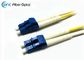 La correction optique unimodale de fibre de LSZH câble LC/UPC au jaune de LC/UPC 3 mètres