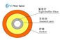 Veste à plusieurs modes de fonctionnement recto jaune de PVC LSZH OFNP de mode unitaire de câble optique de fibre
