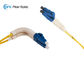 veste de PVC optique flexible des câbles équipés de fibre de botte de 3.0mm LC LSZH adaptée aux besoins du client
