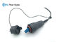 Système de scellage robuste par cables connecteur optique duplex de fibre de LC Fullaxs pour le câble de 4.8mm