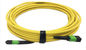 12F 24F MPO SM optique de la veste OM4 OM3 du câble 4.5mm de fibre de MPO au double facultatif